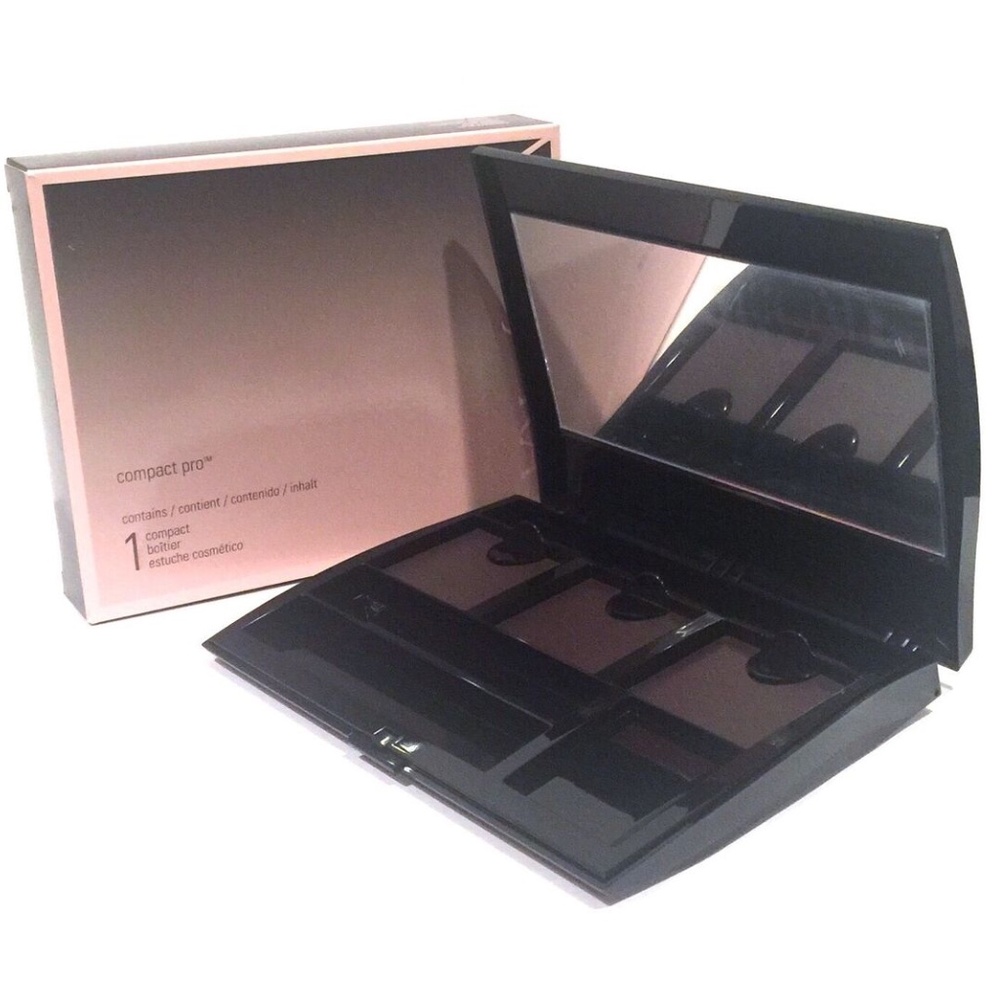 MARY KAY Large Black Compact Pro - UNFILLED New In Box
